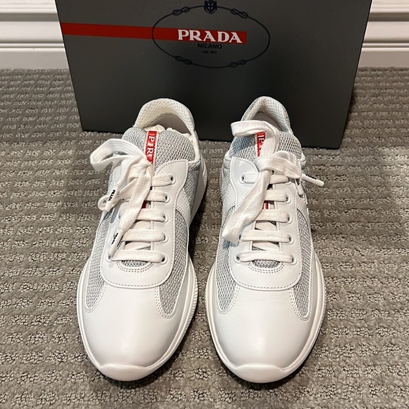 Prada logo mesh sneaker size 38 - Picture 2 of 5
